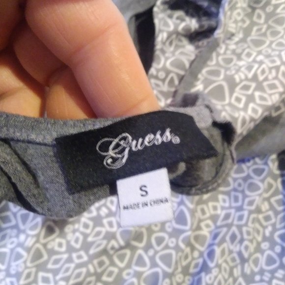 Dress by Guess  gray and white summer cute !  sm - Picture 3 of 3